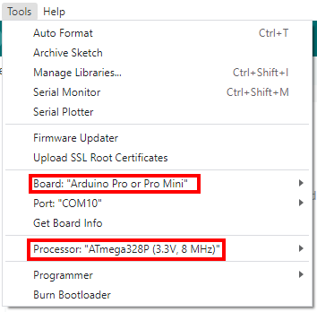 Configuração da Placa na IDE Arduino